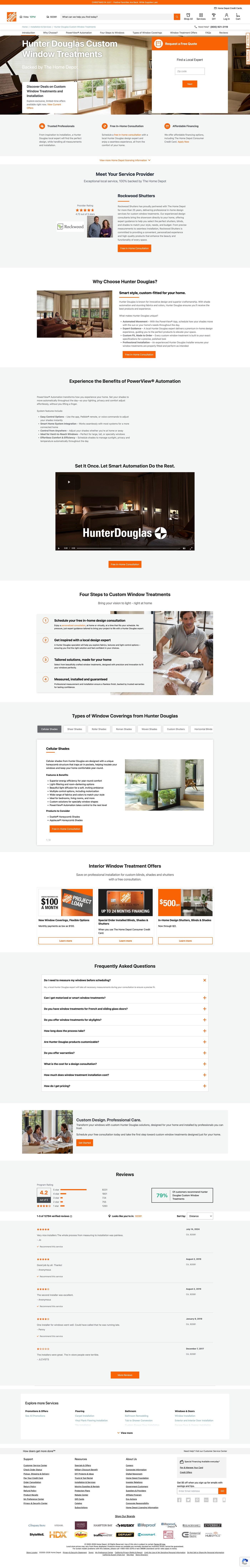 Hunter Douglas Window Treatments — The Home Depot